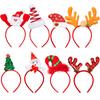Joyfy 8 STUKS Kerst Hoofdbanden Hoed Toppers Kostuum Accessoires voor Kinderen Kerstfeesten Kerst Feest Traktaties