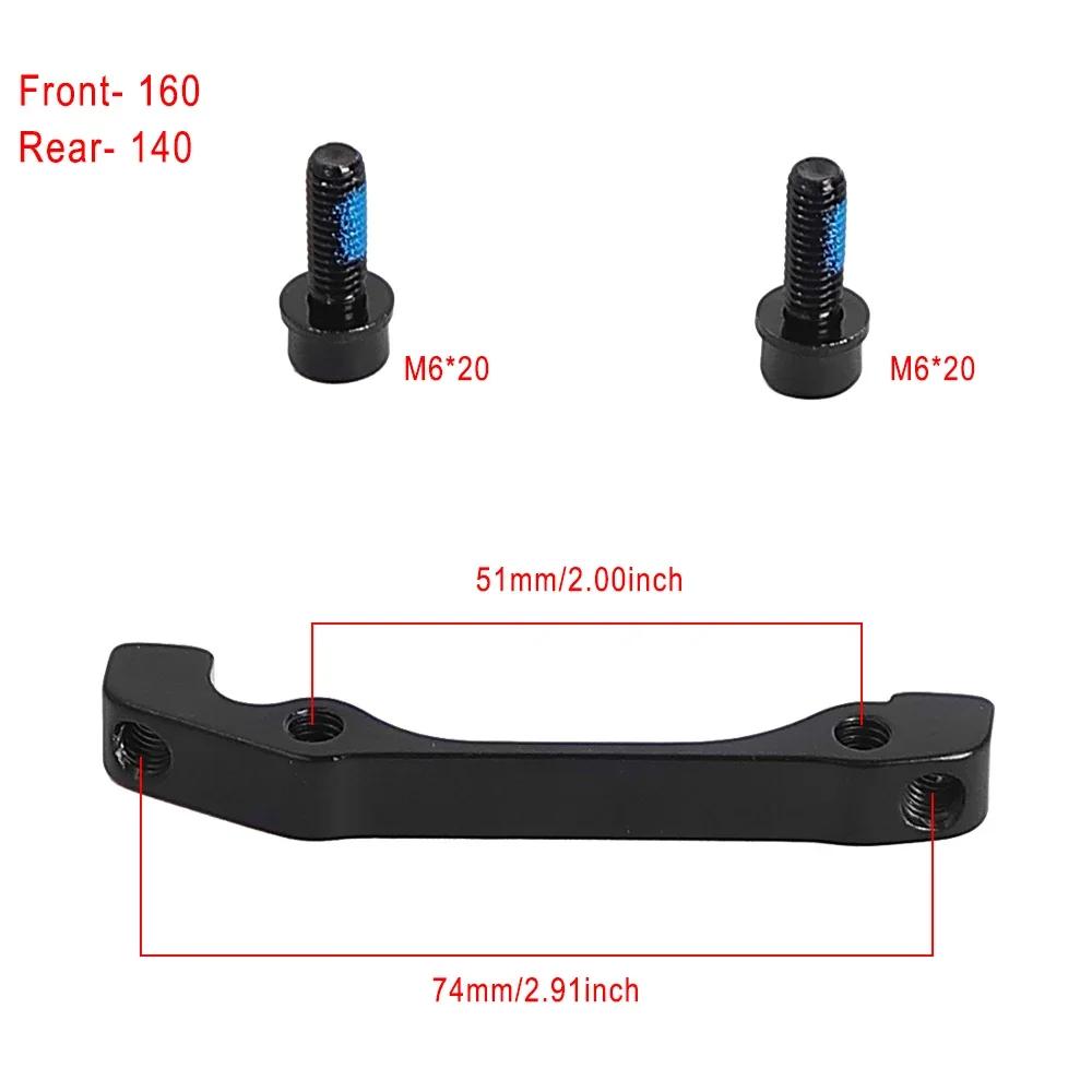 For Zoom XTECH HB100 Hydraulic Disc Brake Adapter 140/160/180mm Bracket Mount Bicycle Scooter Front Rear Caliper Parts