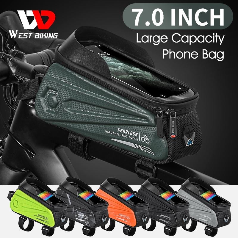 Cheap Waterproof Bicycle Bag 7.0 Inch Sensitive Touch Screen Phone Bag