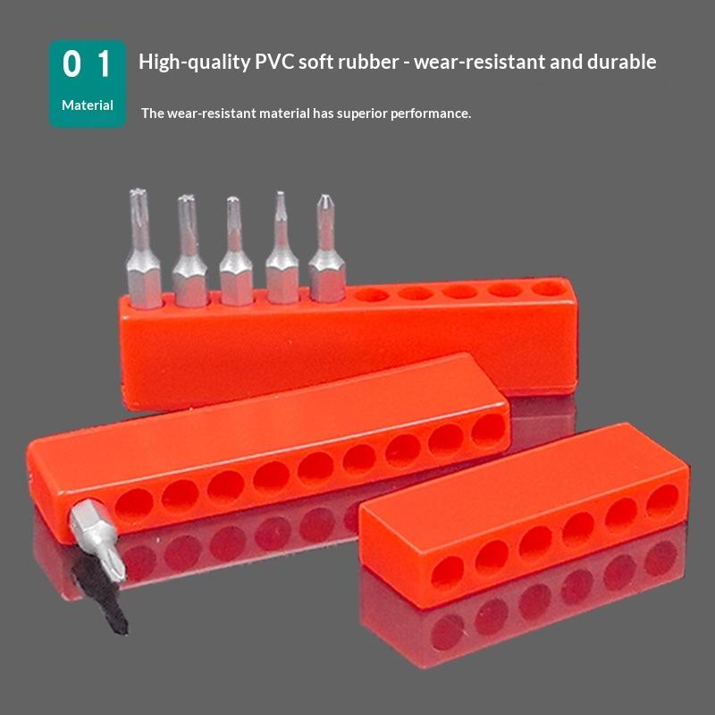 1Pcs 4-32 Hole 1/4 Holder Screwdriver Storage Box Hex Shank Screwdriver Plastic Screwdriver Storage Screwdriver Bit Holder