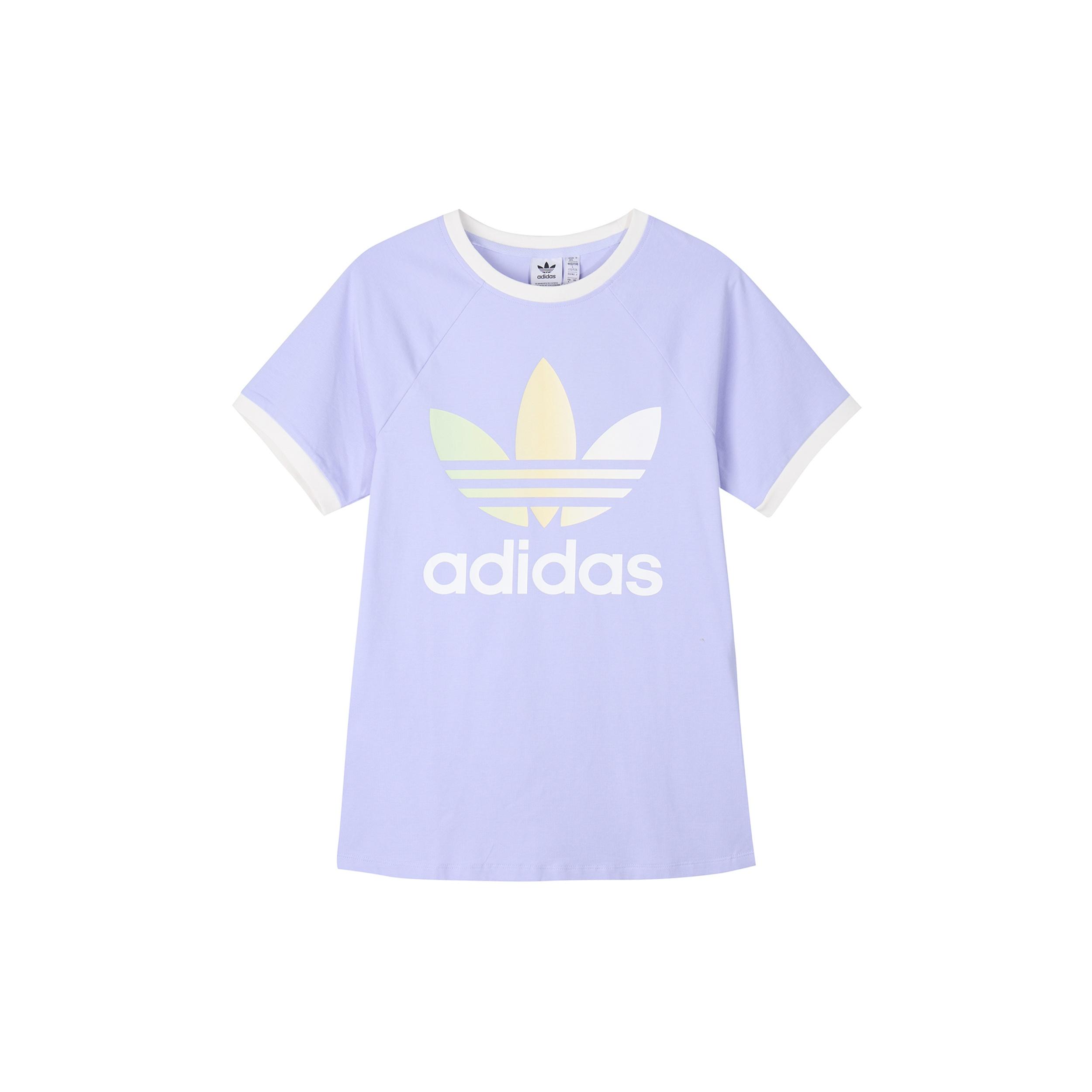 (WMNS) adidas Originals Gradient Cali T-Shirt Asia Sizing  Purple White  Women s IT9822 XS