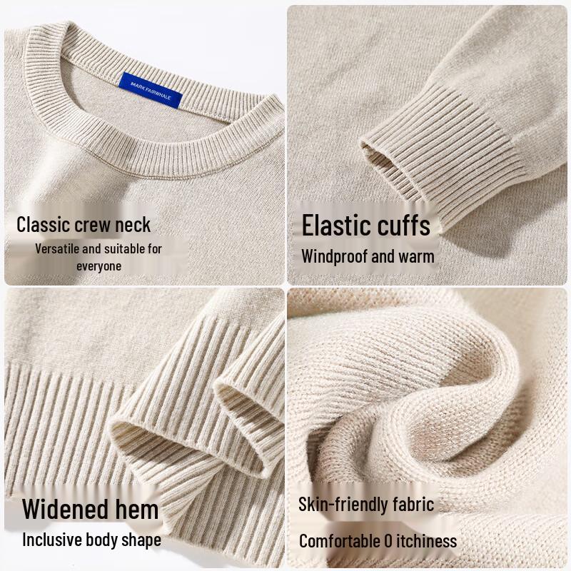 Mark Fairwhale Men's Trendy Loose Fit Winter Knit Sweater