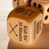 Knitting Sewing Art Craft Accessory Quilter's Dice With 6 Engraved Sewing Tasks Handmade Wooden Quilting Sewing Decision Maker