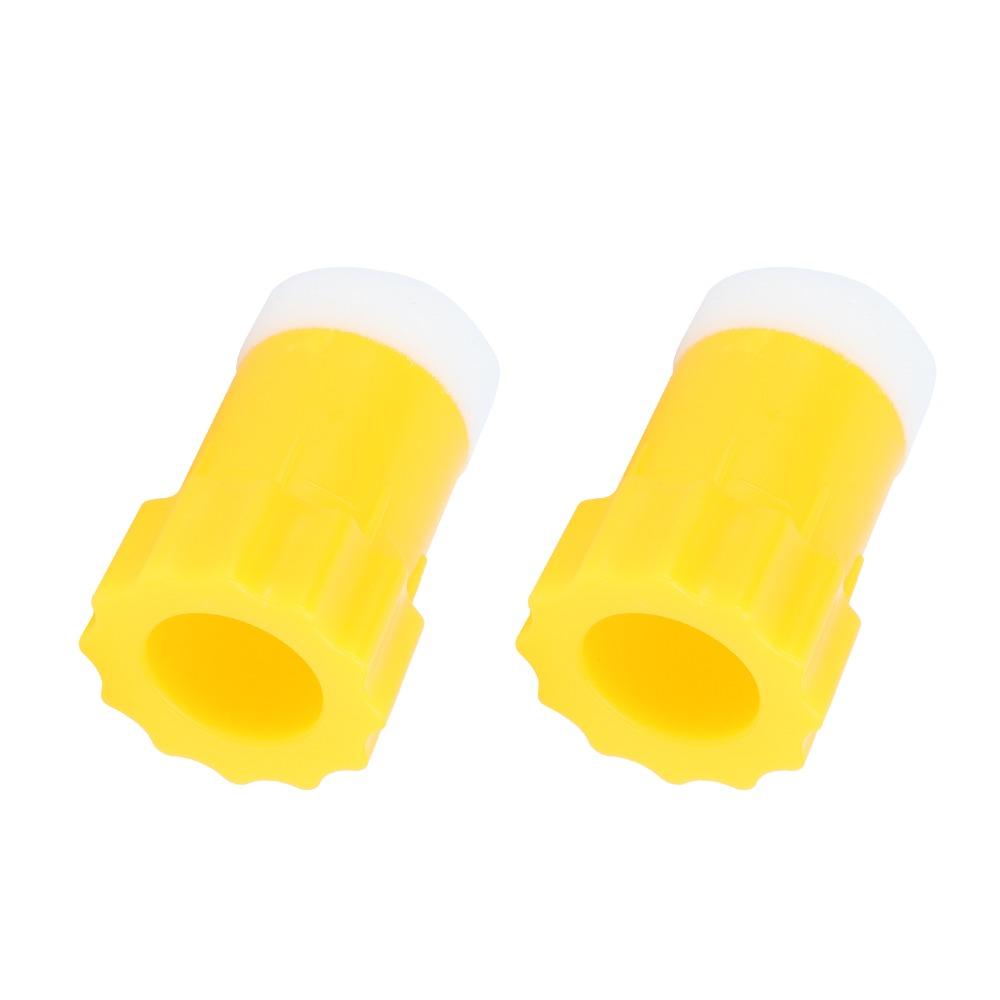 2pcs Plastic Bee Marking Bottle Yellow Beekeeping Replacement Tool  Queen Marking