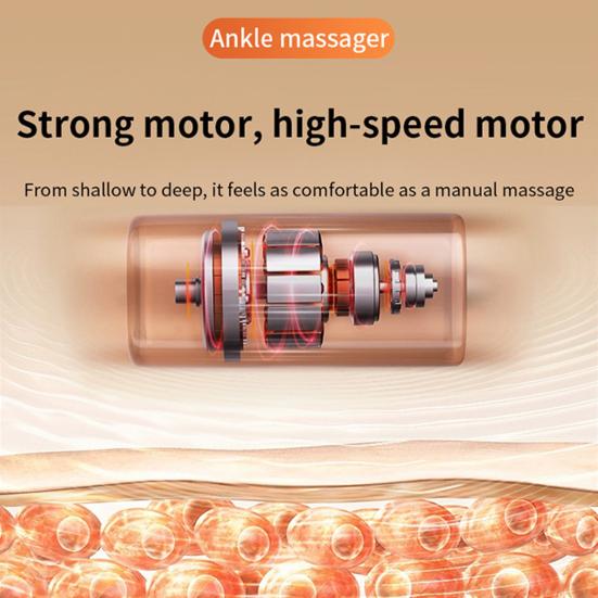 Electric Ankle Massager Achilles Tendonitis Pain Relief Ankle Heating Pad Wrap 5-Speed Vibration 6