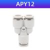 AirTAC Pneumatic Quick-Fit Tube Connectors: Y-Type & T-Type, APY/APE Sizes 4-16