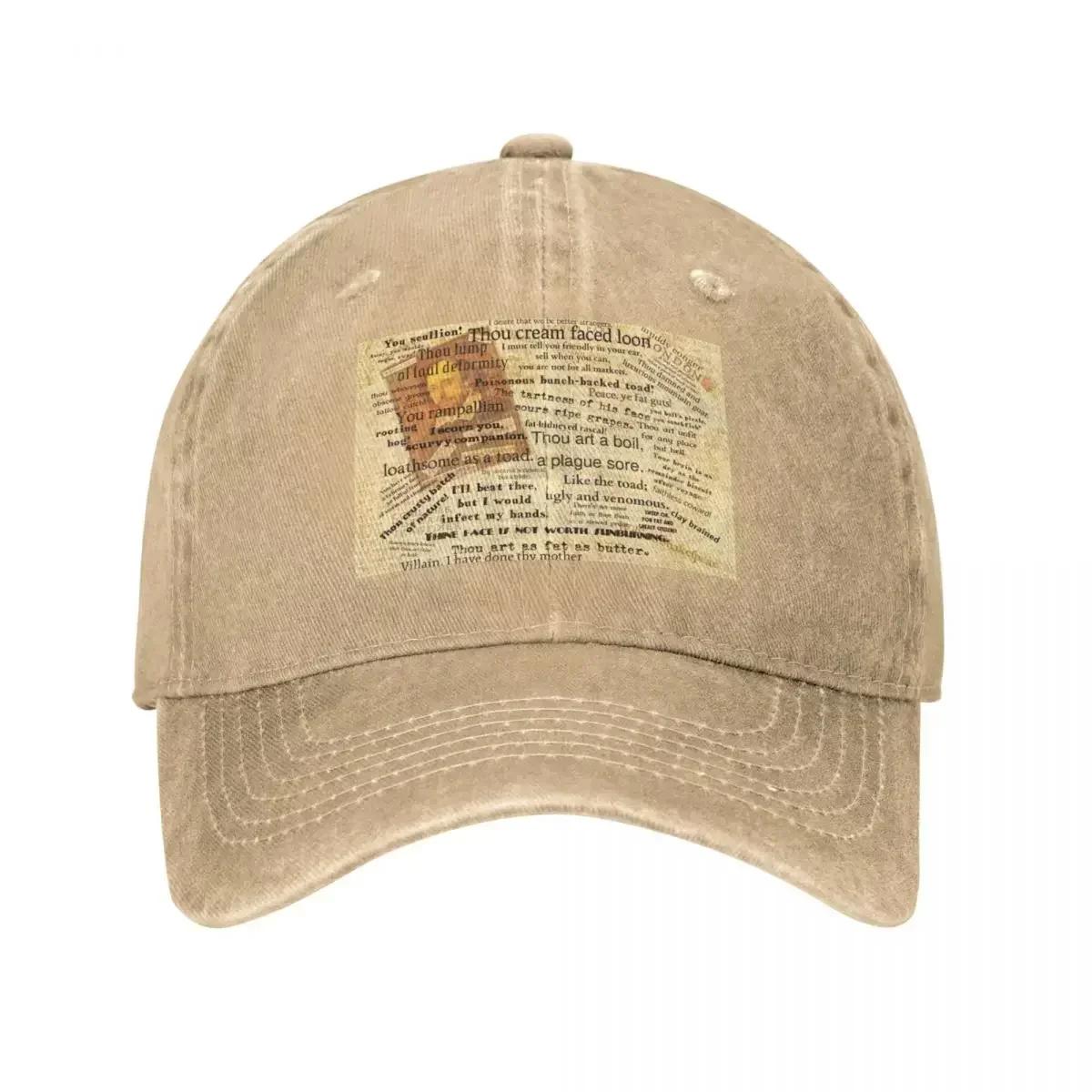 

Shakespeare’s Best Insults Cap Cowboy Hat Snap Back Hat Cap Male Women s Cap Men s