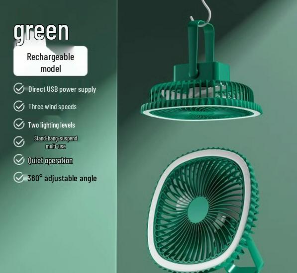 Dual-Use Mini Portable USB Fan for Home & Dorm - Desktop & Hanging