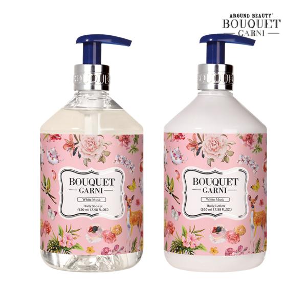 

Bouquet Garni Deep Perfume White Musk Body Wash 520ml x1 + Body Lotion 520ml x1