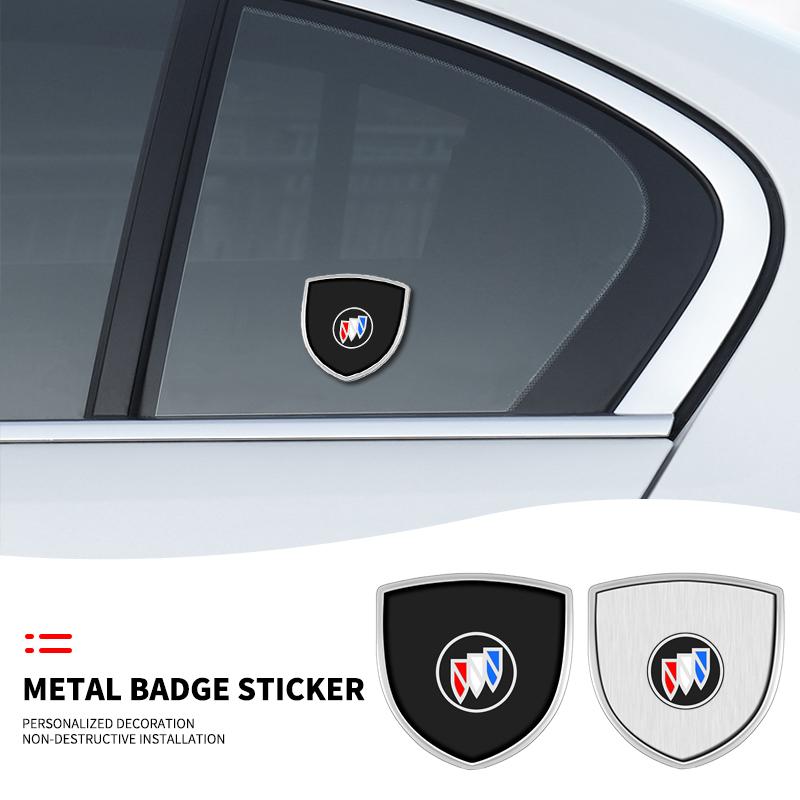 RFG3 3D Car Styling Shield Emblem Badge Metal Stickers Decor Decals For Buick Century Excelle XT Envision Excelle GT Verano GL8 GL6