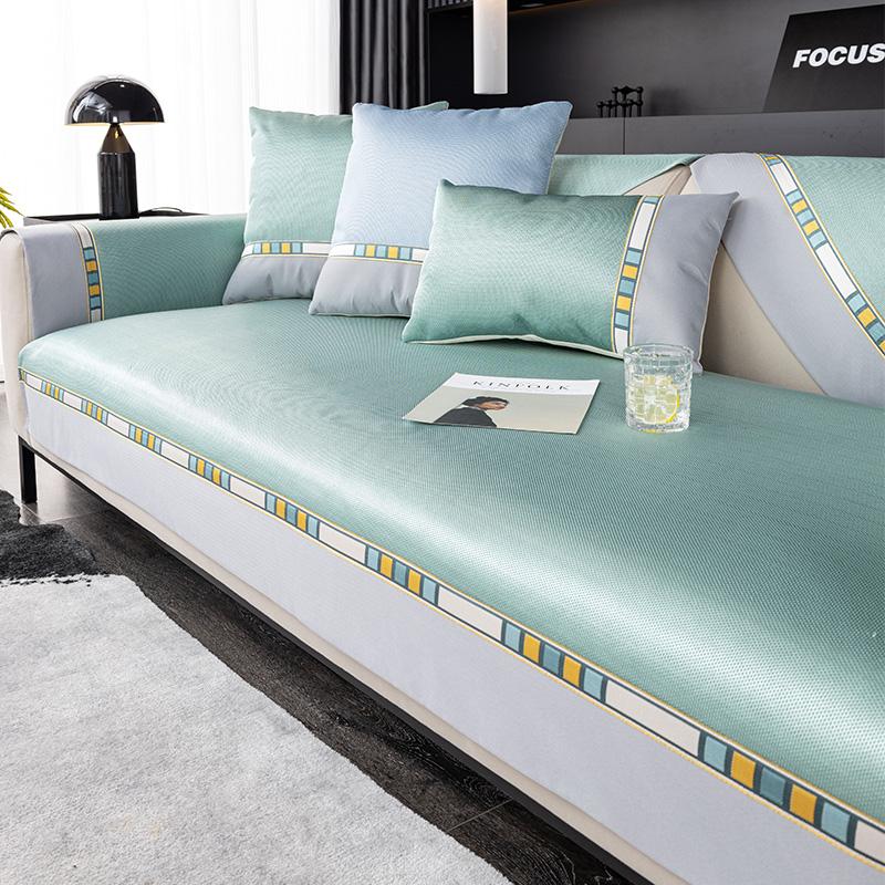 

Чехол Funda Home Cool Feeling Slipcover Funda Home Non-slip Ice Silk Sofa Cushion Couch Sofa Cover 70X70