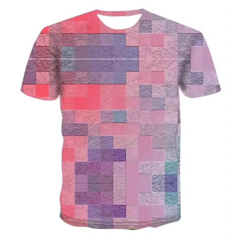 

Мужская повседневная футболка с 3D-принтом, модная и забавная, трехмерная, с коротким рукавом, большого размера, удобный топ 6XL