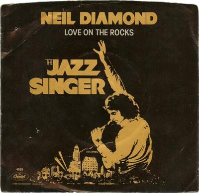 Disc 7 inch NEIL DIAMOND - Love On The Rocks 4939 Capitol Records 1980 SUA Rock Folosit
