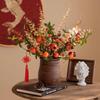 Simulated Pomegranate Fruit Branches for Home Soft Furnishings, Foam Fruit Decorative Flower Arrangement Ornaments
