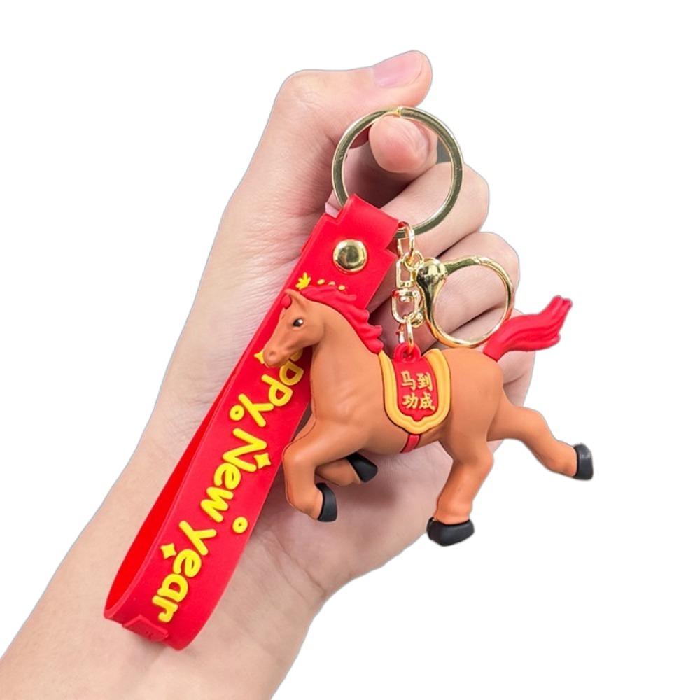 Chinese Zodiac Design Zodiac Horse Keyring Horse Design Car Key Chain  Spring  Festive Decor