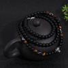 Ethnic Reiki Jewelry Healing Balance Bead Necklace Hematite Stone Volcanic Rock