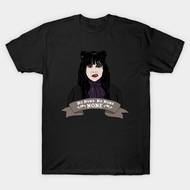 Men Black Print T-shirt What We Do In The Shadows No-Cut Transfer Paper Print Cotton Tshirt