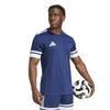 adidas Squadra 25 Soccer Team Navy Size 2L Short Sleeve Jersey, Men's, KUI28, Blue/White, (JG5830),