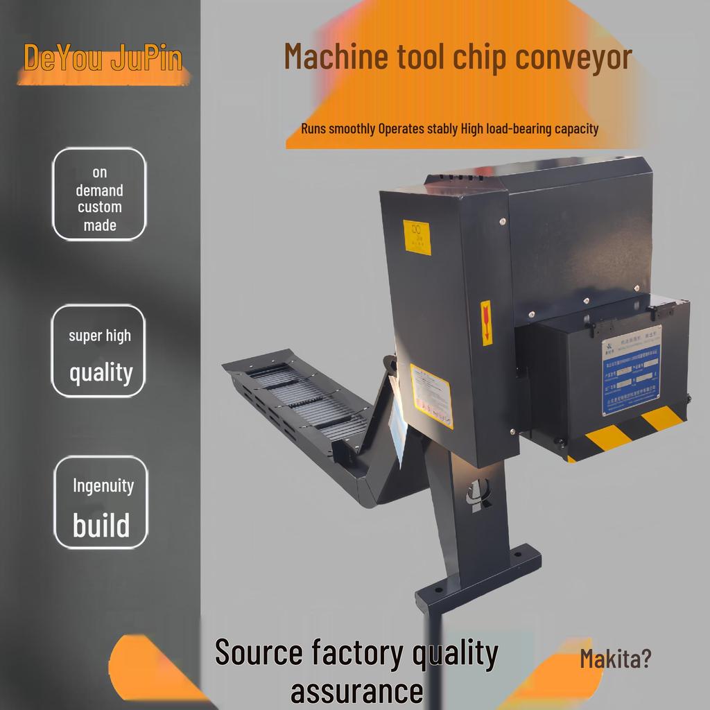 J8 Automatic Chip Conveyor for CNC Machine Tool, Sub-Chain Plate Scraper Conveyor, Makita 50