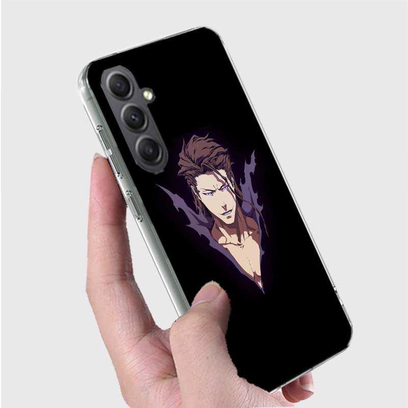 Bleach Aizen Sousuke Phone Case for Samsung A16 A26 A36 A56 A17 A37 A57 A07 A06 A02S A03 A04S A05S Galaxy Note 20 10 A50S A71 A5