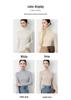 18G Soft Wool Women's Turtleneck Slim Fit Sweater, Autumn/Winter Knit Base Layer, Machine Washable