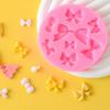 1pc Many Mini Bow Chocolate Wedding Cake Decorating Tools DIY Baking Fondant Silicone Mold High Quality