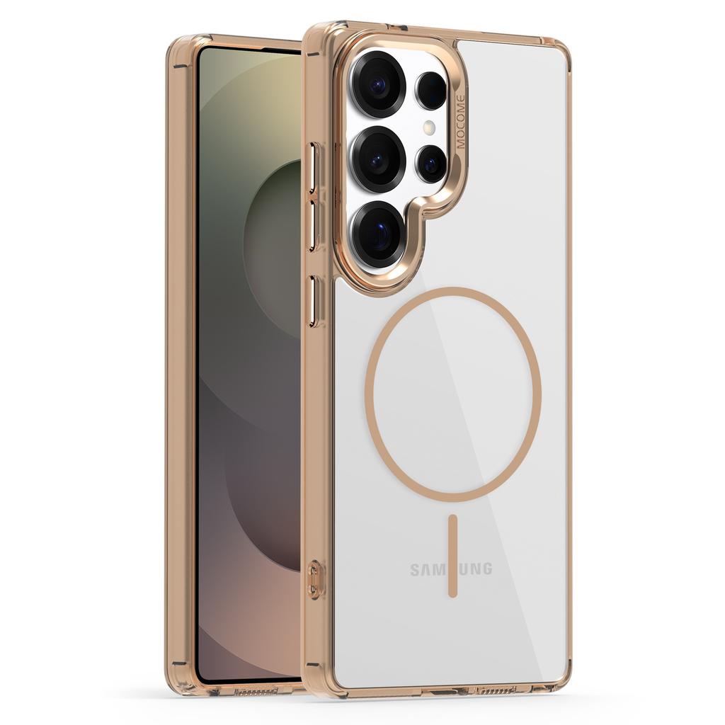 Suitable for Samsung S25Ultra Fine Magnetic Phone Case, StarShield Transparent S24plusA36 Drop Case 56
