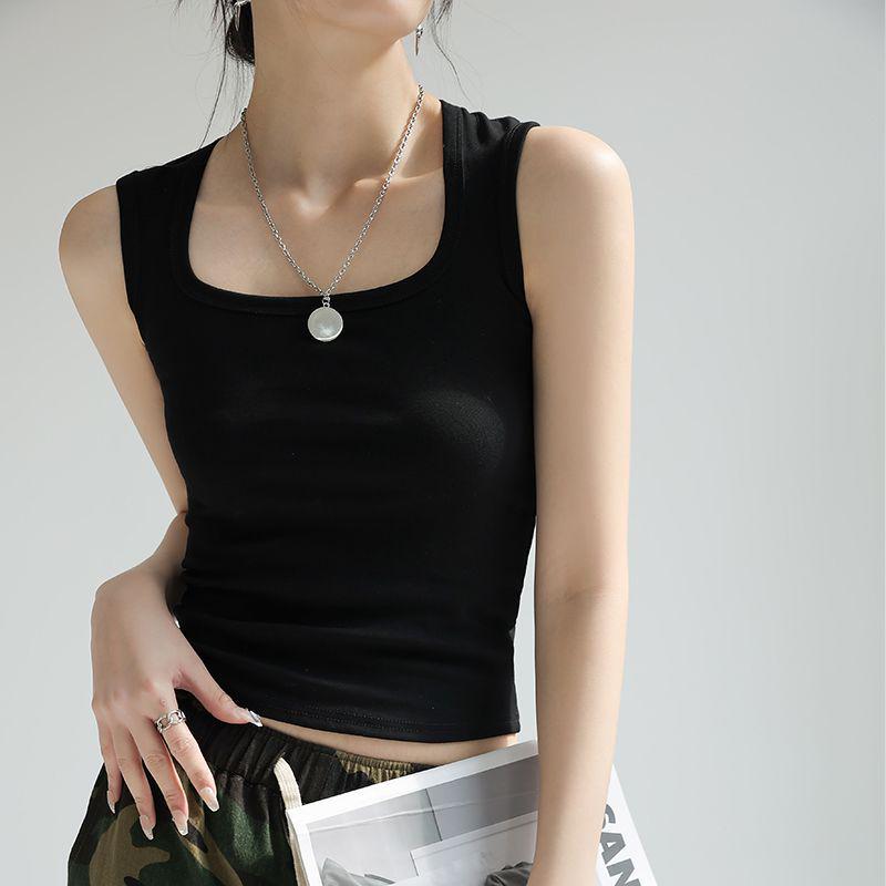 

Pure Cotton Women s Racerback Camisole Vest with Wide Straps - Summer 2026 Style Covering Armpit Area XXSS (Sample, watch out)