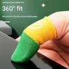 Glow In The Dark Gaming Finger Sleeves Conductive Fiber Double Tone Design For Enhancing Night Play And Precise Touch Display Control