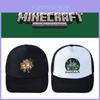 Boné de Baseball Preto e Branco Minecraft Com Ajuste Regulável Para Uso Casual ao Ar Livre