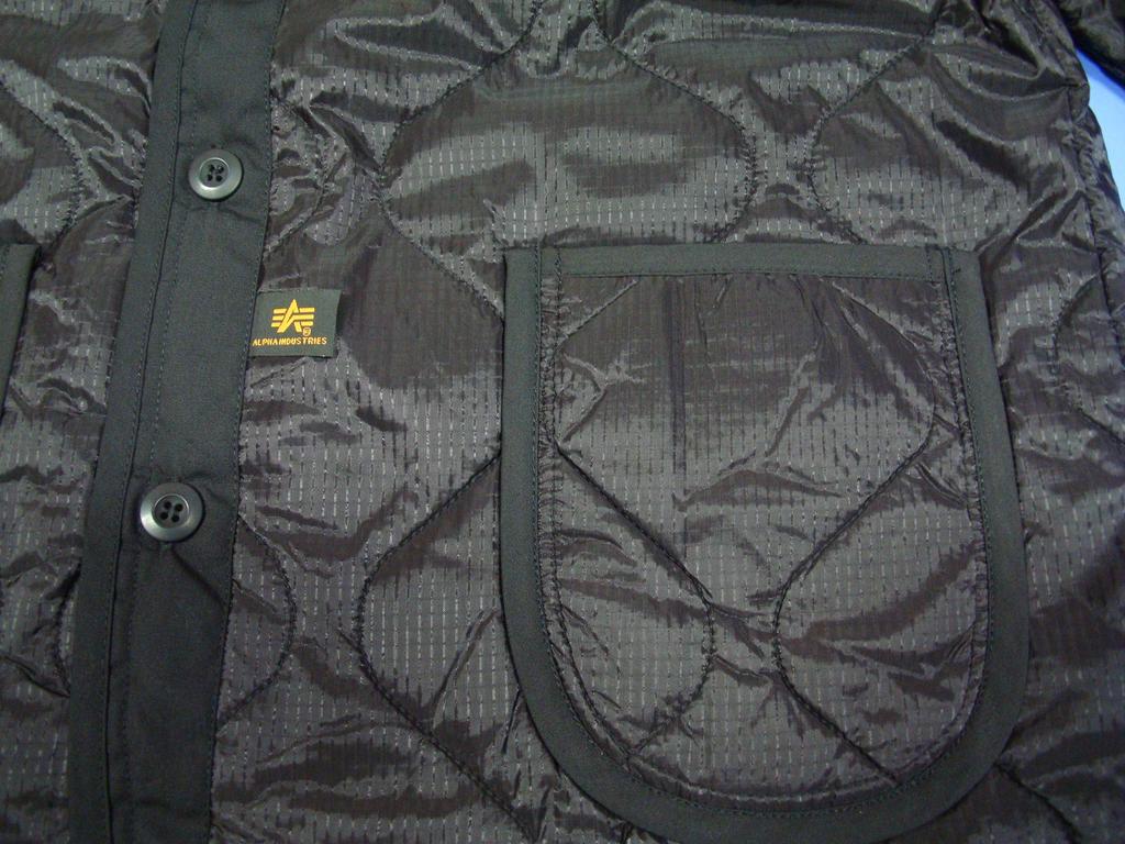 Alpha Industries Quilted Liner Size M M-65 Jacket, 2065, Men's, Black,