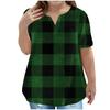 Children's Plus-size T-shirt Casual Fashion V-neck Short-sleeved Pocket Top