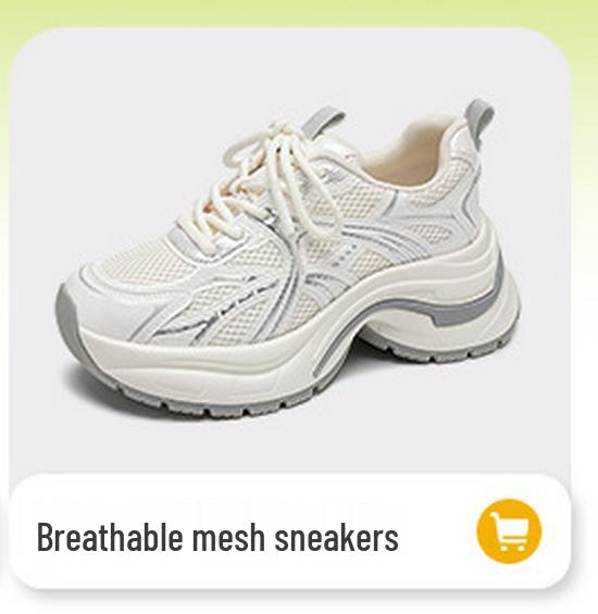 Women's 2025 Autumn/Winter Non-Slip Height-Enhancing Dad Sneakers: Breathable, Versatile Casual Footwear