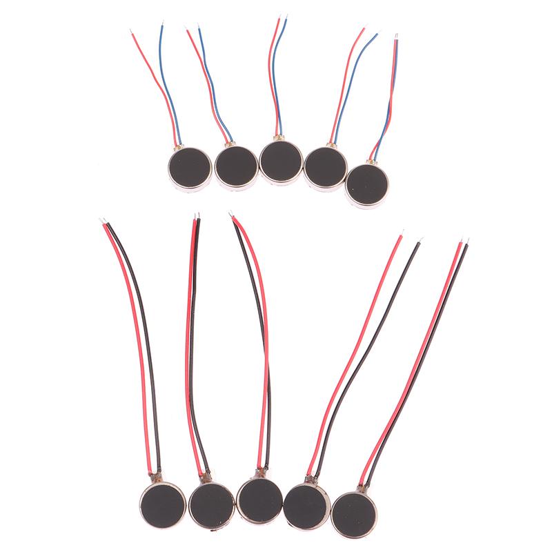 5Pcs 1034 Micro Dc Vibration Motor Flat Vibrating Moteur Button Motors For Mobile Phone Watch Tablet Massager Vibration Motor