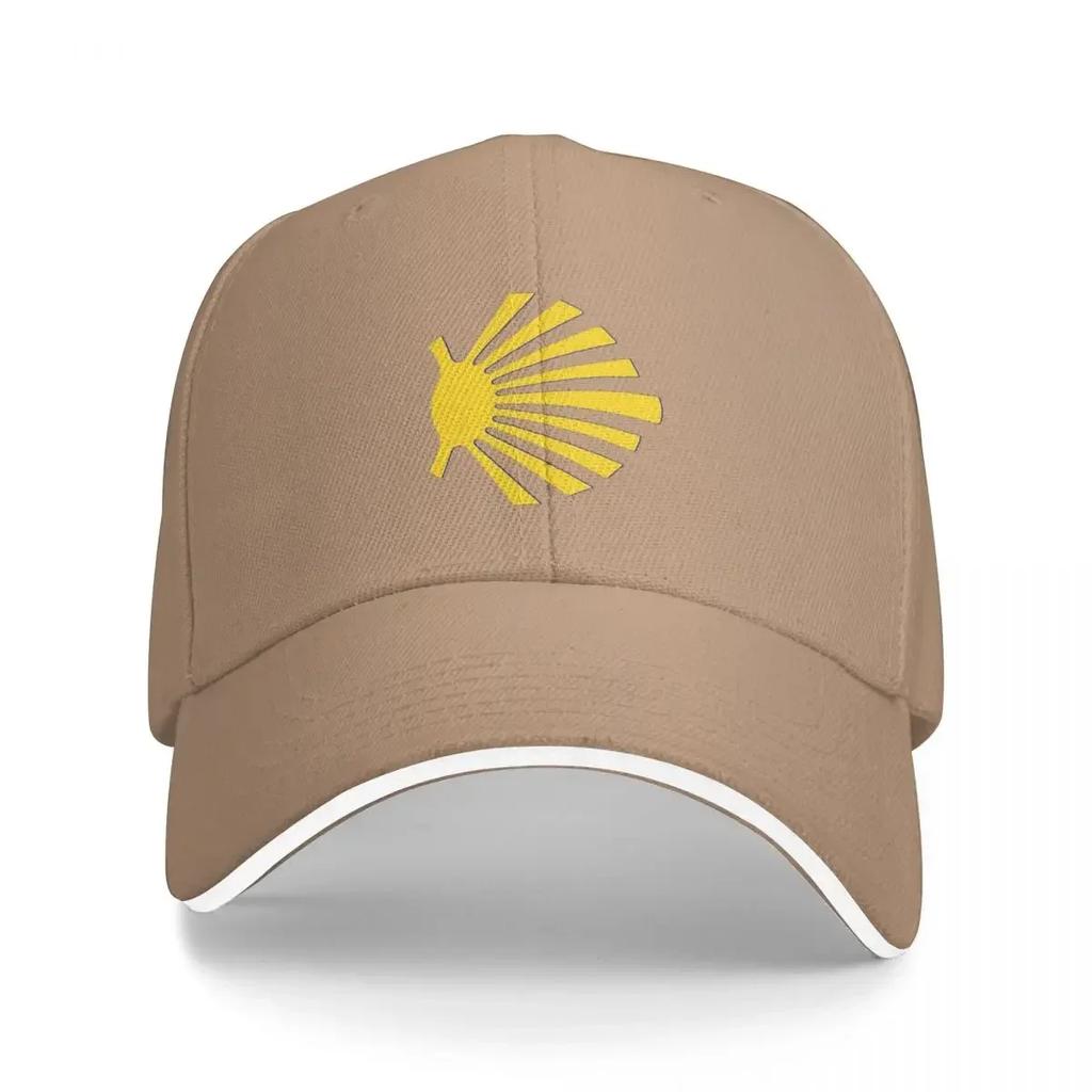New Camino De Santiago Symbol Large Yellow Scallop Shell Cap Fashion Casual Baseball Cap Adjustable Hat Hip Hop Summer Baseball