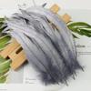50Pcsdiy Handmade Feathers Long Feathers Off White Purple Tail Jewelry Accessories Mask Handicrafts Clothing Accessories