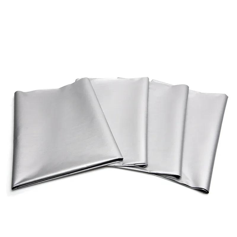 Easy Install Sunshade Curtains Simple Self-Adhesive Shading Sunshade Curtain Punch Free Double Sided Silver Insulated Anti-UV