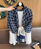 Women S Floral Printed Polyester Scarf For Air Condition Room Travel Sun Protection
