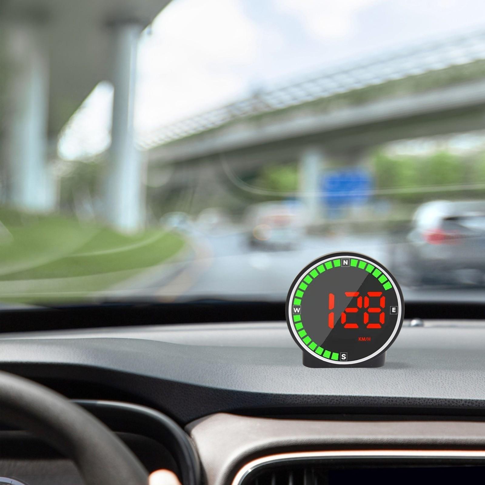 Speed Display Head Up Device for Cars with Color and Direction Features
