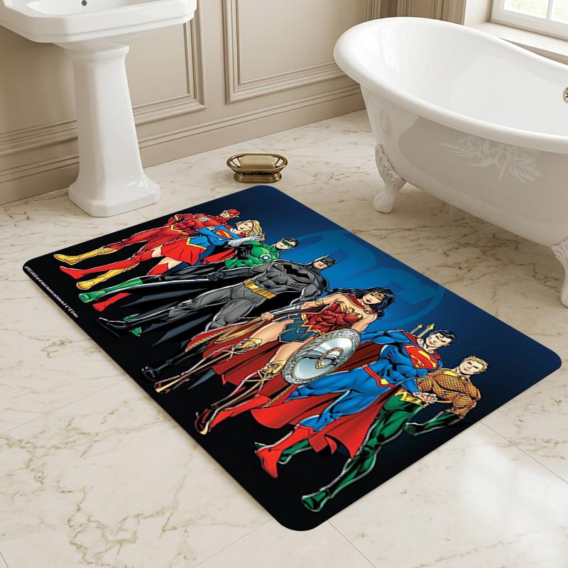 Justice League Living Room Nonslip Area Rug Soft Carpet For Bedroom Game Playroom Sofa Office Home Decor Doormat Christmas Gift C929396