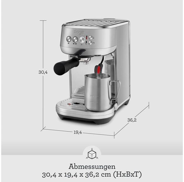 Кофемашина Sage SES500 Bambino Plus нержавеющая сталь (SES500BSS4EEU1)