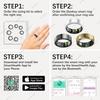 Herren Damen Smart Ring 5ATM Wasserdicht Multi-Sport-Modus Fitness-Tracking Gesundheitsüberwachung Schlafmonitor Schrittzähler Smartring