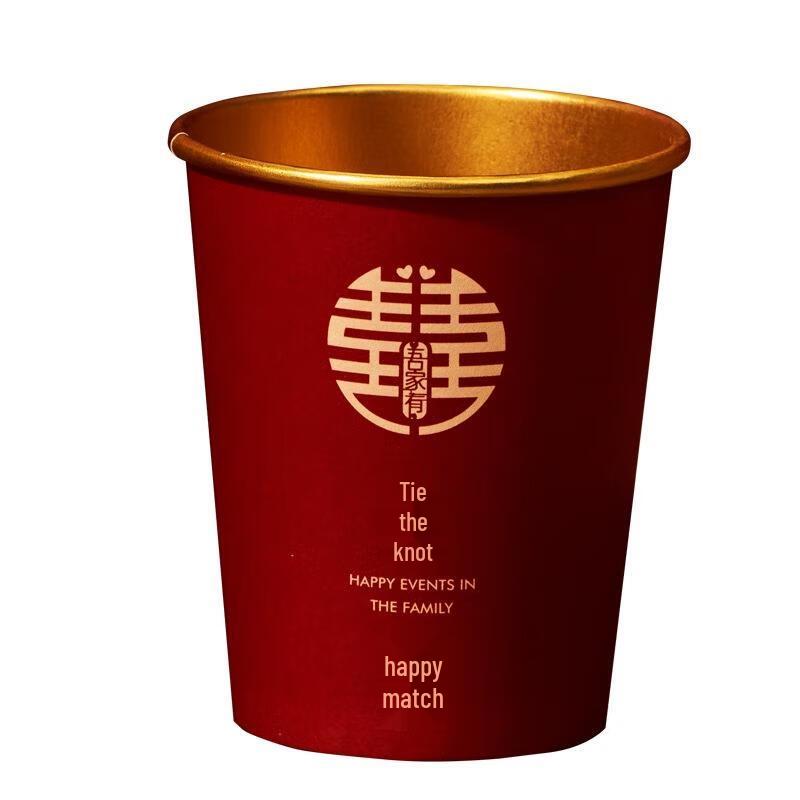 Disposable Gold Foil Wedding Paper Cups