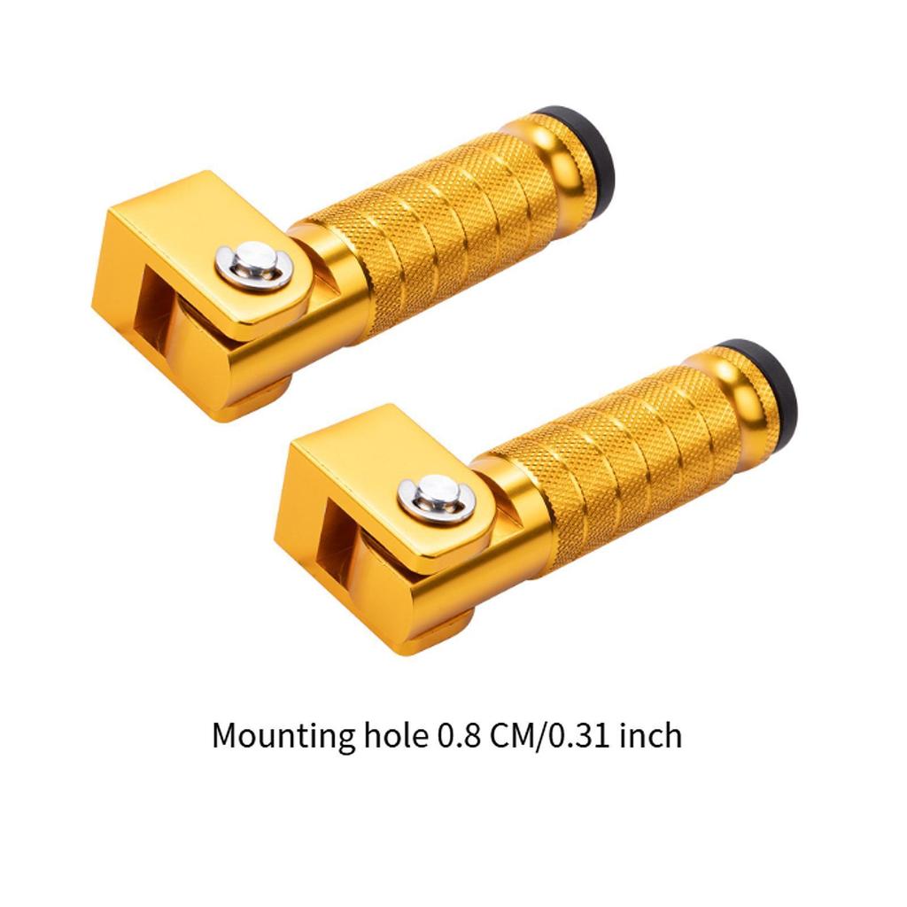 2x Motorcycle Footpegs Wear Resistant Passenger Foot Pedals for UTV