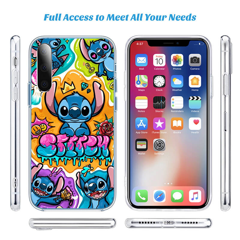 Lilo Stitch Phone Case for Motorola Edge 20 30 S30 40 50 Fusion Lite Plus Pro Ultra Neo One Action Zoom Hyper Power Macro Vision