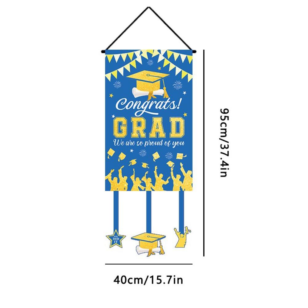 Photography Backdrop Graduation Door Flag Bachelor's Cap Graduation Decoration  Graduation Season