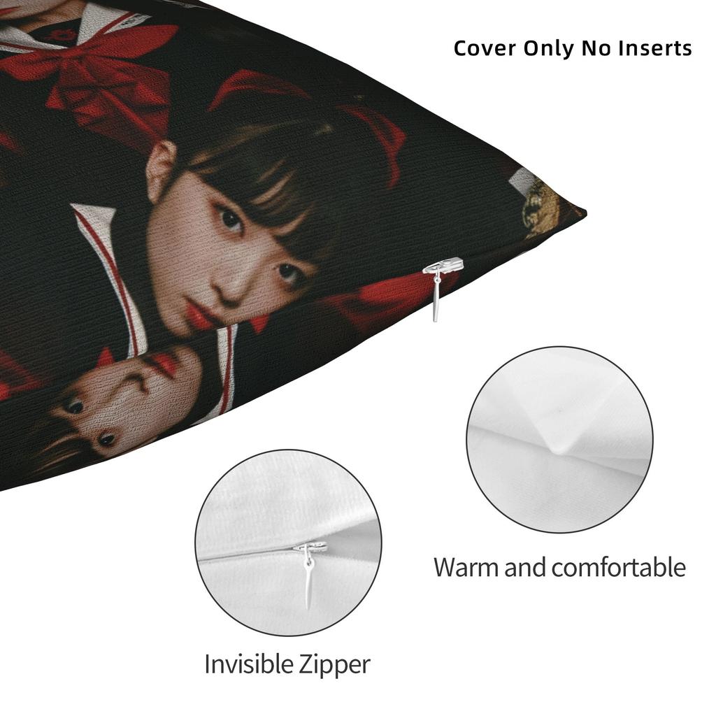 Japan Horror P-Phantoms S-Siita Miu Mona Rinka Hisui Pillow Cover Graphic Cushion Cover Vintage Pillow Case For Living Room