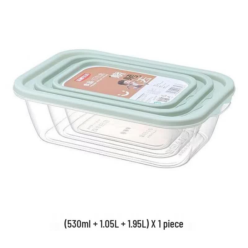 Fresh Life Rectangular Food Storage Container 3-Piece Set