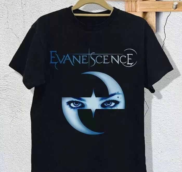 2026 New Evanescence Amy Lee Autograph Band Logo Graphic Print TShirt Unisexs Clothing Women Fashion Cotton Casual Tee Summer Top