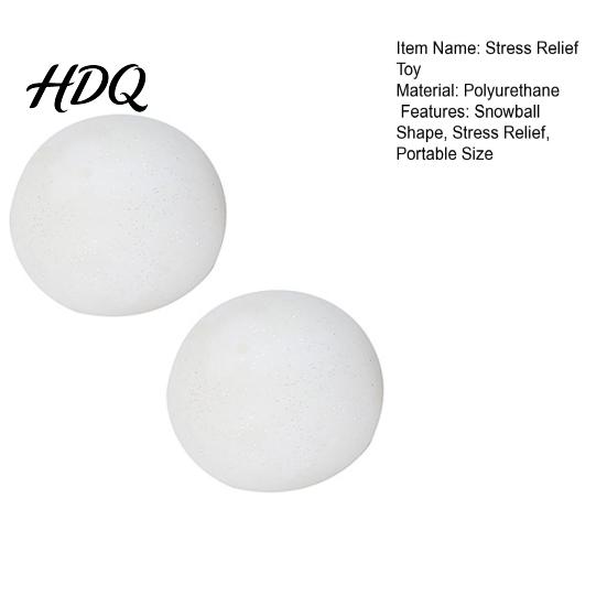 Anxiety Relief Toy 1/2Pcs Snowball Stress Decompression Ball Squeeze Soft Tactile Sensory Stretchy Pinch Fidget Party Favors Calming Hand